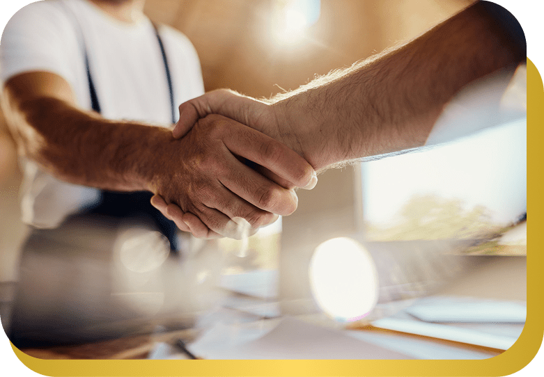 Business agreement handshake